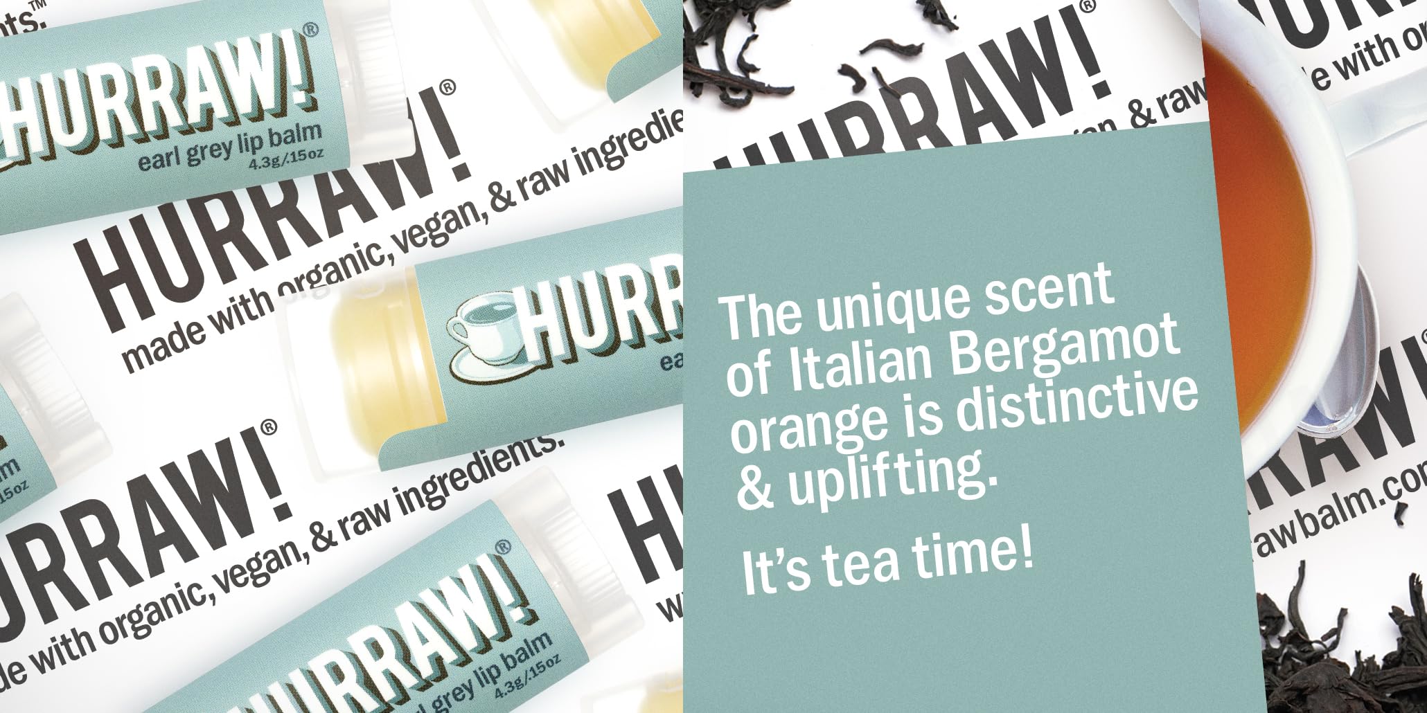 Hurraw! Balm, Earl Grey Lip Balm, .15 Oz (4.3 G)